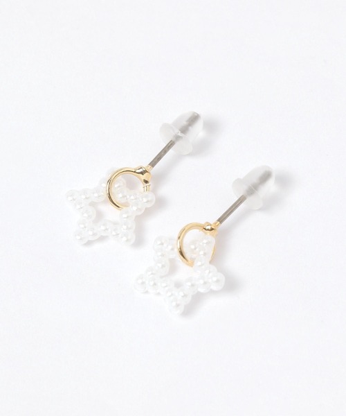 studio CLIP（スタディオクリップ）の「ドロップ星パールピアス（ピアス（両耳用）・レディース・その他1/その他2・FREE）」の2枚目の写真