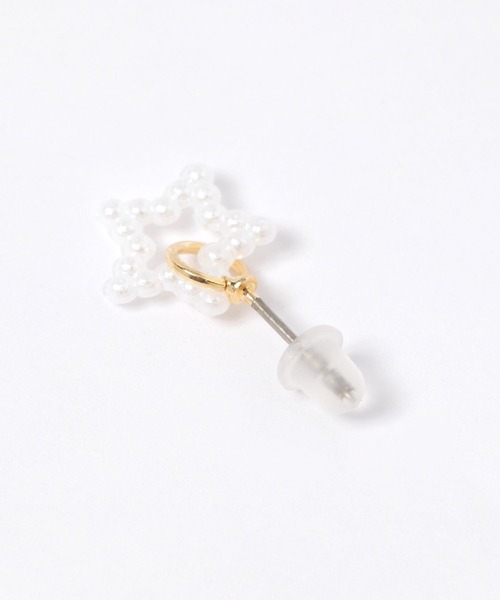 studio CLIP（スタディオクリップ）の「ドロップ星パールピアス（ピアス（両耳用）・レディース・その他1/その他2・FREE）」の4枚目の写真