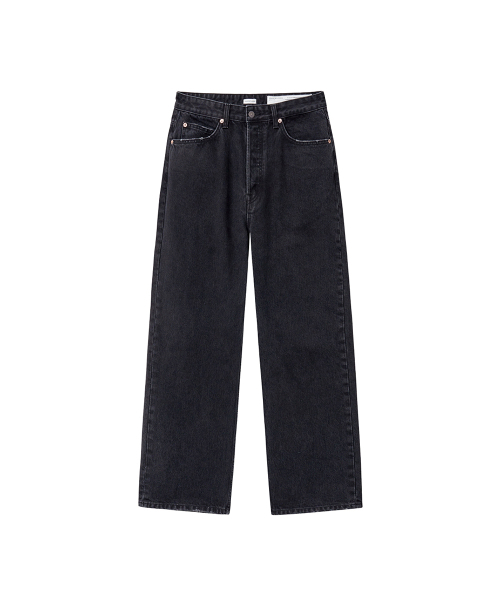 YOUCHE PRET A PORTER(ユッシュプレタポルテ)の「SQ STANDARD STRAIGHT DENIM Graphite Black(デニムパンツ・メンズ・その他・MEDIUM/LARGE)」の1枚目の写真