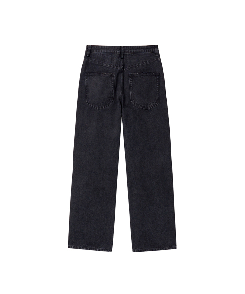 YOUCHE PRET A PORTER(ユッシュプレタポルテ)の「SQ STANDARD STRAIGHT DENIM Graphite Black(デニムパンツ・メンズ・その他・MEDIUM/LARGE)」の2枚目の写真