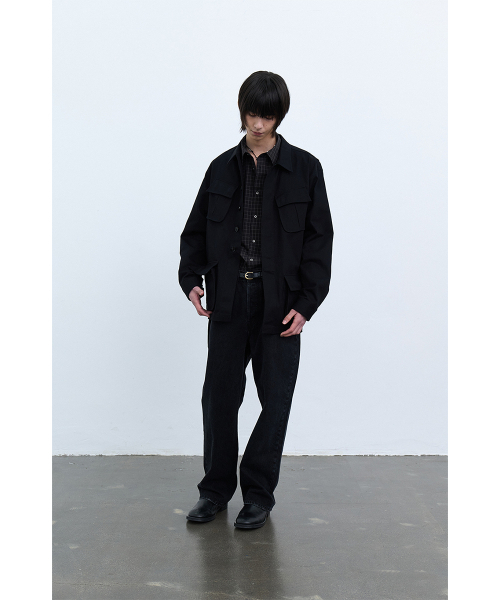 YOUCHE PRET A PORTER(ユッシュプレタポルテ)の「SQ STANDARD STRAIGHT DENIM Graphite Black(デニムパンツ・メンズ・その他・MEDIUM/LARGE)」の3枚目の写真