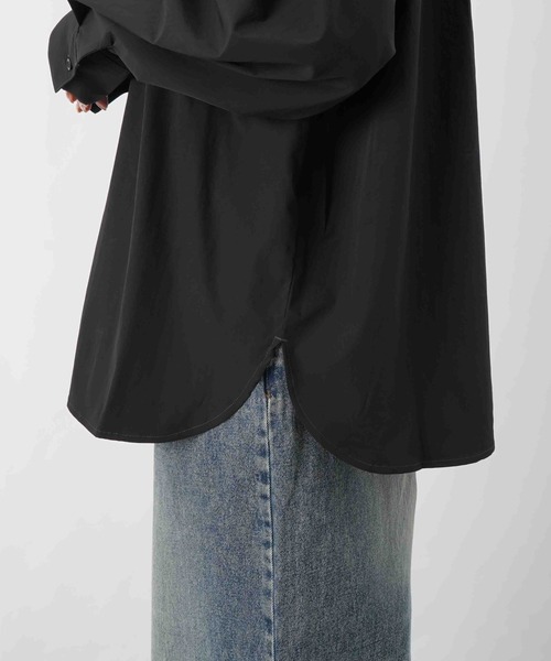 LUCA/LADY LUCK LUCA（ルカ/レディラックルカ）の「LC/LLL ポリエステルブロード丈2WAYシャツ（シャツ/ブラウス・レディース・ブラック/オフホワイト・FREE）」の20枚目の写真