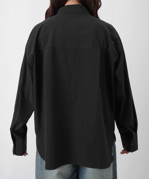 LUCA/LADY LUCK LUCA（ルカ/レディラックルカ）の「LC/LLL ポリエステルブロード丈2WAYシャツ（シャツ/ブラウス・レディース・ブラック/オフホワイト・FREE）」の15枚目の写真