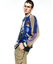 TOLQ（トルク）の「Skeleton Printed Souvenir Jacket（スカジャン）」