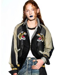 TOLQ（トルク）の「Skeleton Printed Souvenir Jacket（スカジャン）」