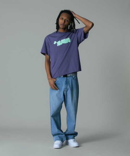 XLARGE(エクストララージ)の「THROW UP S/S TEE(Tシャツ/カットソー・メンズ・パープル/ホワイト/ブラック・S/M/L/XL)」の9枚目の写真