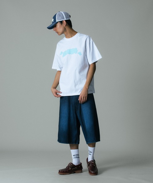XLARGE(エクストララージ)の「THROW UP S/S TEE(Tシャツ/カットソー・メンズ・パープル/ホワイト/ブラック・S/M/L/XL)」の8枚目の写真