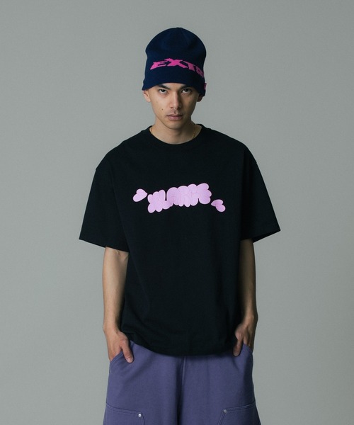 XLARGE(エクストララージ)の「THROW UP S/S TEE(Tシャツ/カットソー・メンズ・パープル/ホワイト/ブラック・S/M/L/XL)」の7枚目の写真