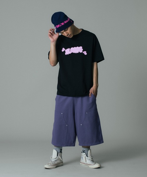 XLARGE(エクストララージ)の「THROW UP S/S TEE(Tシャツ/カットソー・メンズ・パープル/ホワイト/ブラック・S/M/L/XL)」の4枚目の写真