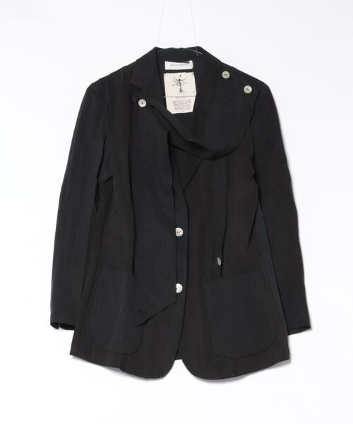 L.H.P(エルエイチピー)の「aenrmous/エーノマース/VACILLATE JACKET(テーラードジャケット・レディース・ブラック・2)」の1枚目の写真