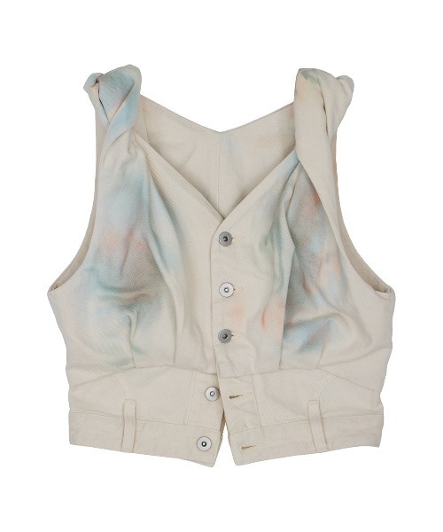 AMERI ショルダーツイストT TWIST SHOULDER PAINT DENIM TOP（タンクトップ）｜Ameri（アメリ）の