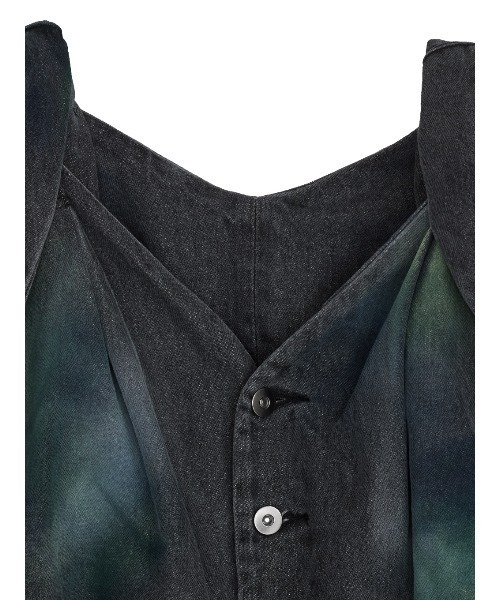 TWIST SHOULDER PAINT DENIM TOP（タンクトップ）｜Ameri（アメリ）の