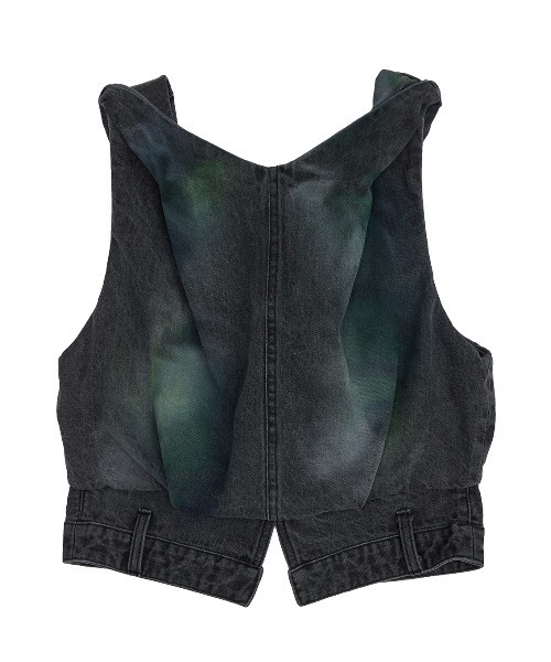 Ameri(アメリ)の「TWIST SHOULDER PAINT DENIM TOP(タンクトップ・レディース・アイボリー/ブラック・MEDIUM/SMALL)」の19枚目の写真