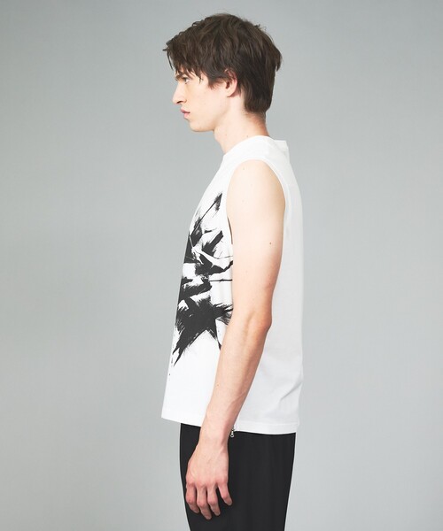 5351 POUR LES HOMMES(ゴーサンゴーイチプールオム)の「ジップ ノースリーブTシャツ(Tシャツ/カットソー・メンズ・ブラック/ホワイト・44/46/48/50)」の5枚目の写真