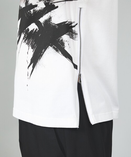 5351 POUR LES HOMMES(ゴーサンゴーイチプールオム)の「ジップ ノースリーブTシャツ(Tシャツ/カットソー・メンズ・ブラック/ホワイト・44/46/48/50)」の10枚目の写真