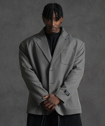 PHERMENON（フェルメノン）の「オーバーサイズブレザー - グレー（ノーカラージャケット）」