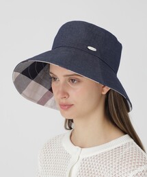 BLUE LABEL CRESTBRIDGE（ブルーレーベルクレストブリッジ）の「【UVカット】つば広リバーシブルバケットハット（ハット）」