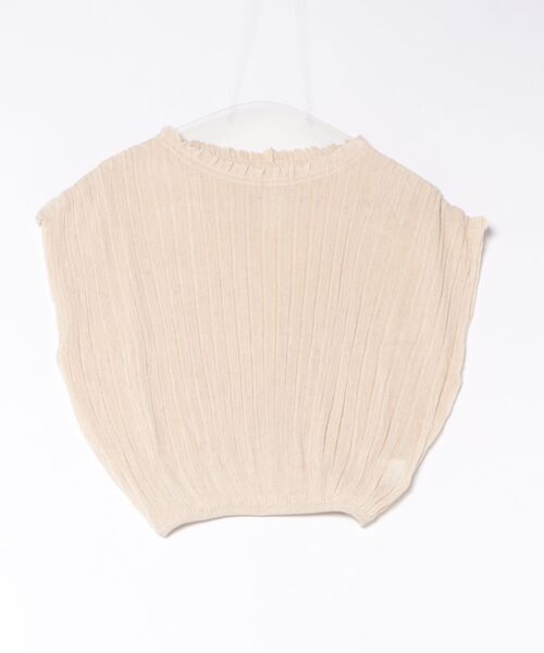 LAULEN(ローレン)の「boxy back button pleats tops /ボクシーバックボタンプリーツトップス(ニット/セーター・レディース・ブラック/ブルー/オートミール/アイボリー・FREE)」の3枚目の写真