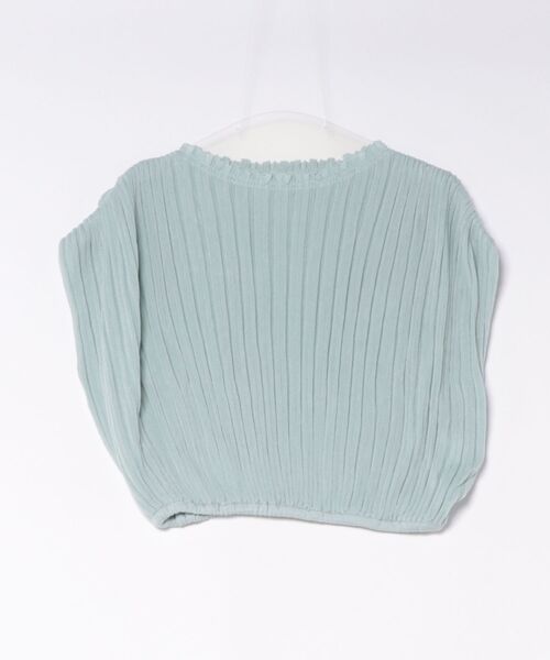 LAULEN(ローレン)の「boxy back button pleats tops /ボクシーバックボタンプリーツトップス(ニット/セーター・レディース・ブラック/ブルー/オートミール/アイボリー・FREE)」の4枚目の写真