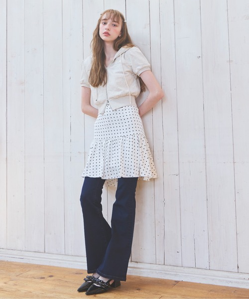 Heather(ヘザー)の「UV裏毛フーディ(半袖) 678642(パーカー・レディース・ピンク/オートミール/ブルー/グレー系/ホワイト系その他・FREE)」の11枚目の写真