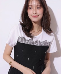 Mystrada | パールペプラムドッキングカットソー(ニット/セーター)