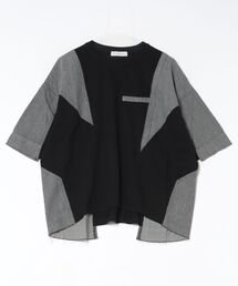 mililopiulu（ミリロピュール）の「mililopiulu/ミリロピュール　リビルドデニム カットソー（Tシャツ/カットソー）」