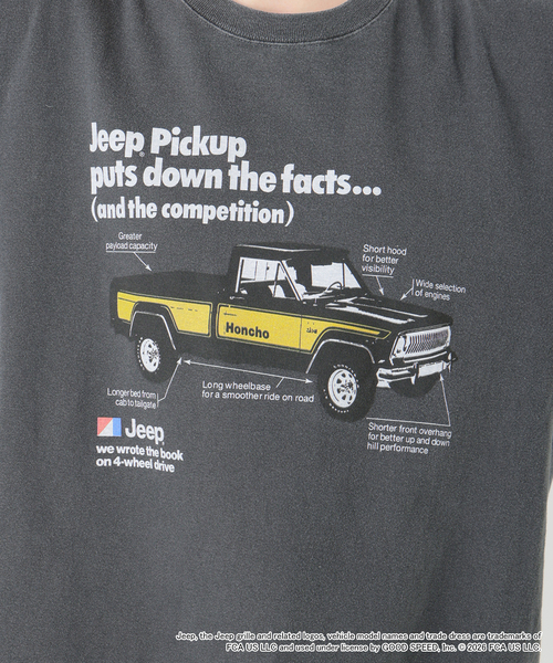 GOOD ROCK SPEED（グッドロックスピード）の「GOOD ROCK SPEED / グッドロックスピード ジープ Pickup Promo T-Shirt（Tシャツ/カットソー・レディース・チャコールグレー・LARGE/MEDIUM/SMALL）」の7枚目の写真