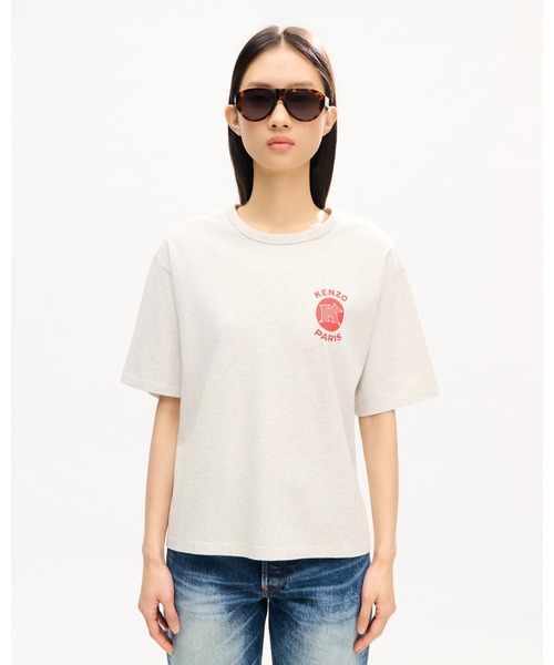 KENZO(ケンゾー)の「'KENZO Paris Emblem' ルーズ Tシャツ イン コットン(Tシャツ/カットソー・レディース・グレー系その他・X-SMALL/SMALL/MEDIUM)」の1枚目の写真