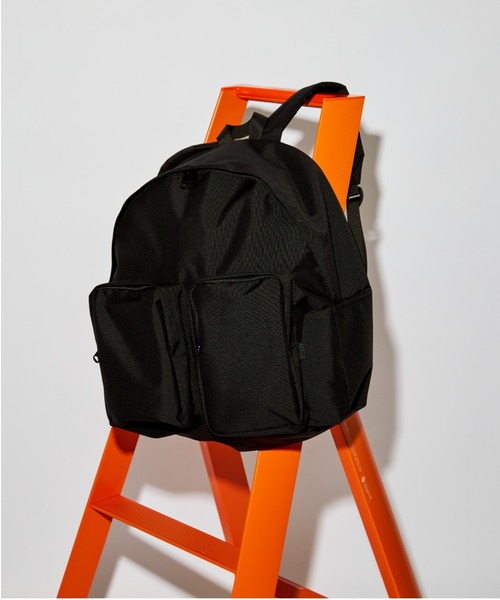 BEAVER(ビーバー)の「PACKING/パッキング STANDARD DP BACK PACK スタンダードダブルポケットバックパック PA-61(バックパック/リュック・メンズ・ブラック・FREE)」の14枚目の写真