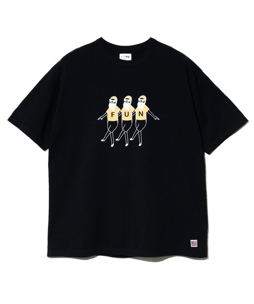 go slow caravan(ゴースローキャラバン)の「modem design/モデムデザイン USATee -trioおじさん-(Tシャツ/カットソー・メンズ・ブラック/ナチュラル・X-LARGE/LARGE/MEDIUM)」の5枚目の写真