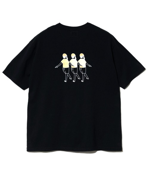 go slow caravan(ゴースローキャラバン)の「modem design/モデムデザイン USATee -trioおじさん-(Tシャツ/カットソー・メンズ・ブラック/ナチュラル・X-LARGE/LARGE/MEDIUM)」の6枚目の写真