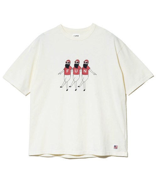 go slow caravan(ゴースローキャラバン)の「modem design/モデムデザイン USATee -trioおじさん-(Tシャツ/カットソー・メンズ・ブラック/ナチュラル・X-LARGE/LARGE/MEDIUM)」の8枚目の写真