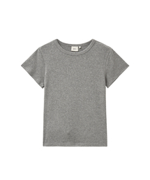 ウィメンズポインテール半袖Tシャツ_グレー