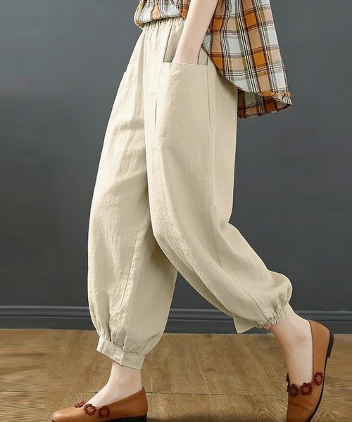 Miniministore（ミニミニストア）の「サルエルパンツ レディース ハイウエスト（その他パンツ・レディース・ブラック/ベージュ/ブルー/グリーン・FREE）」の19枚目の写真