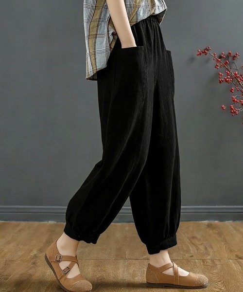 Miniministore（ミニミニストア）の「サルエルパンツ レディース ハイウエスト（その他パンツ・レディース・ブラック/ベージュ/ブルー/グリーン・FREE）」の21枚目の写真