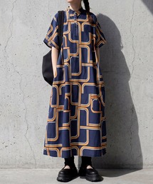 Louiosy】【大きいサイズ】バックリボンチュールティアードワンピ+