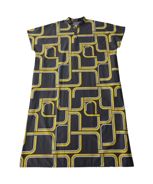 antiqua(アンティカ)の「幾何学柄 ワンピース(ワンピース・レディース・ネイビー/ブラック・ONESIZE)」の9枚目の写真