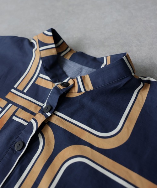antiqua(アンティカ)の「幾何学柄 ワンピース(ワンピース・レディース・ネイビー/ブラック・ONESIZE)」の11枚目の写真