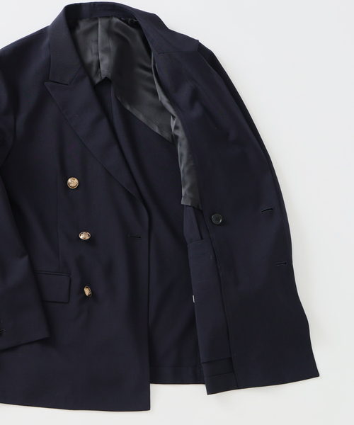 JOURNAL STANDARD(ジャーナルスタンダード)の「T/W ライト ダブル ブレザー(テーラードジャケット・メンズ・ネイビー・MEDIUM/LARGE)」の9枚目の写真