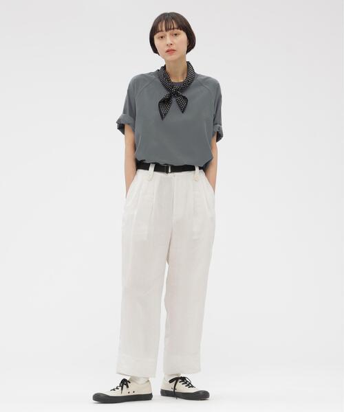 MHL.(エムエイチエル)の「WASHED OUT COTTON LINEN SHIRT(シャツ/ブラウス・レディース・ブルー系その他4/ブラック・1/2)」の8枚目の写真