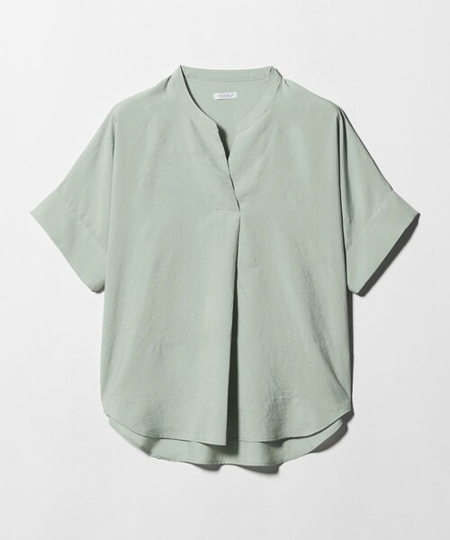 A DAY IN THE LIFE UNITED ARROWS(アデイインザライフユナイテッドアローズ)の「リンクル スキッパー フレンチスリーブブラウス <A DAY IN THE LIFE>(シャツ/ブラウス・レディース・コバルトブルー/ライム/オフホワイト・FREE)」の2枚目の写真