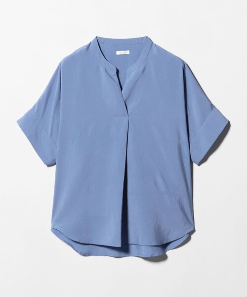 A DAY IN THE LIFE UNITED ARROWS(アデイインザライフユナイテッドアローズ)の「リンクル スキッパー フレンチスリーブブラウス <A DAY IN THE LIFE>(シャツ/ブラウス・レディース・コバルトブルー/ライム/オフホワイト・FREE)」の8枚目の写真