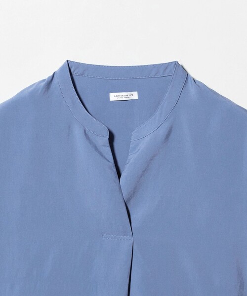 A DAY IN THE LIFE UNITED ARROWS(アデイインザライフユナイテッドアローズ)の「リンクル スキッパー フレンチスリーブブラウス <A DAY IN THE LIFE>(シャツ/ブラウス・レディース・コバルトブルー/ライム/オフホワイト・FREE)」の10枚目の写真