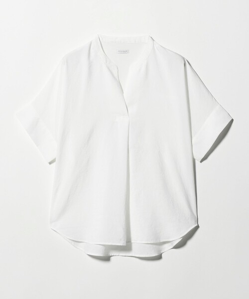A DAY IN THE LIFE UNITED ARROWS(アデイインザライフユナイテッドアローズ)の「リンクル スキッパー フレンチスリーブブラウス <A DAY IN THE LIFE>(シャツ/ブラウス・レディース・コバルトブルー/ライム/オフホワイト・FREE)」の14枚目の写真