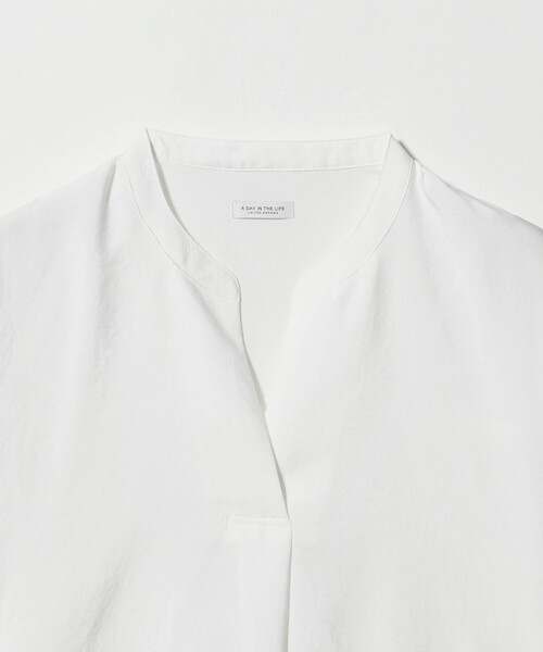 A DAY IN THE LIFE UNITED ARROWS(アデイインザライフユナイテッドアローズ)の「リンクル スキッパー フレンチスリーブブラウス <A DAY IN THE LIFE>(シャツ/ブラウス・レディース・コバルトブルー/ライム/オフホワイト・FREE)」の15枚目の写真