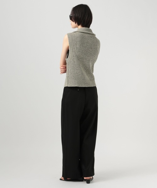 BAYFLOW(ベイフロー)の「ソフトチノストレートパンツ(チノパンツ・レディース・ブラック/オフホワイト・MEDIUM/SMALL)」の21枚目の写真