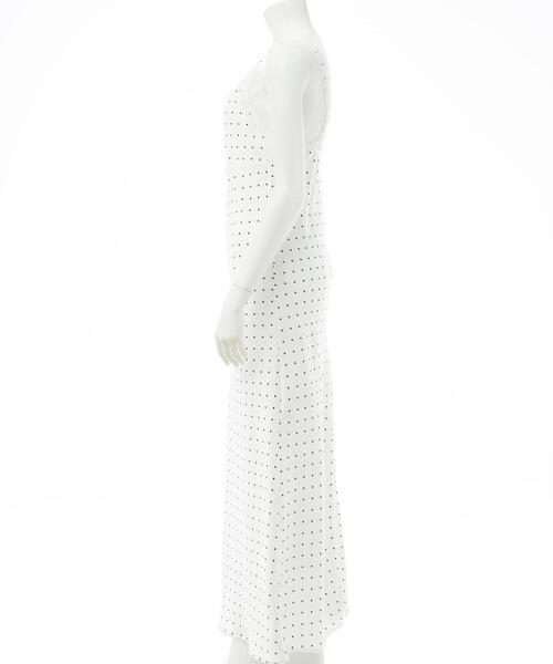 SOELA(ソエラ)の「【INGNI SOELA】レーストリムドット柄サテンキャミワンピース/WEB限定(ワンピース・レディース・ホワイト系その他3・M)」の15枚目の写真
