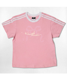 エックスリボンセミクロップ半袖Tシャツ6色