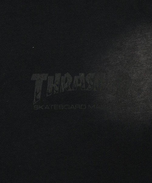 THRASHER(スラッシャー)の「THRASHER (スラッシャー) バックロゴ Tシャツ ドット柄 スプレー加工 ダメージ加工 半袖 クルーネック(Tシャツ/カットソー・メンズ・ブラック/ピンク/ブラウン・L/M/LL)」の5枚目の写真