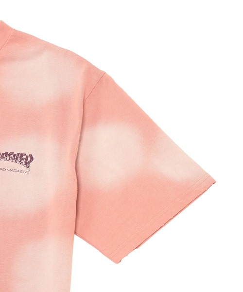THRASHER(スラッシャー)の「THRASHER (スラッシャー) バックロゴ Tシャツ ドット柄 スプレー加工 ダメージ加工 半袖 クルーネック(Tシャツ/カットソー・メンズ・ブラック/ピンク/ブラウン・L/M/LL)」の11枚目の写真